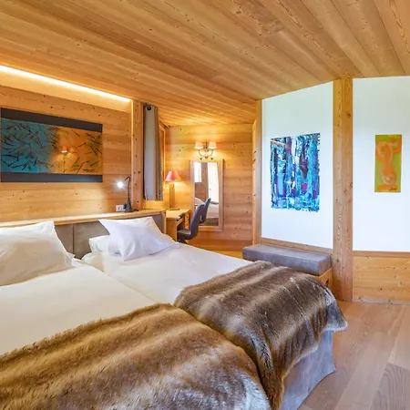 Skis Aux Pieds Avec Jacuzzi Et Sauna - Fr-1-645-41 בקתה Huez