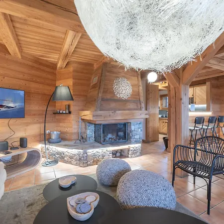 Chalet Skis Aux Pieds Avec Jacuzzi Et Sauna *